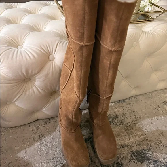 UGG New Heights Platform Xtra Chestnut Boot - Picture 2 of 6